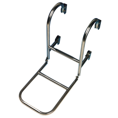 Niro Badeleiter, 3-Stufen, Zur Festmontage Auf Deck, Abm. Ausgeklappt 260x780mm, Rohr &Oslash;20mm - 110040 1 - 110040