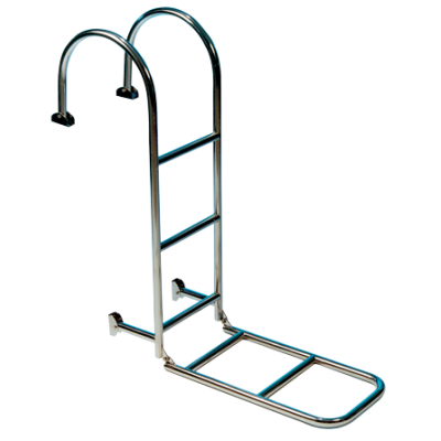 Niro Badeleiter, 5-Stufen, Zur Festmontage Auf Deck, Abm. Ausgeklappt 300x1400mm, Rohr &Oslash;25mm - 110047 - 110047