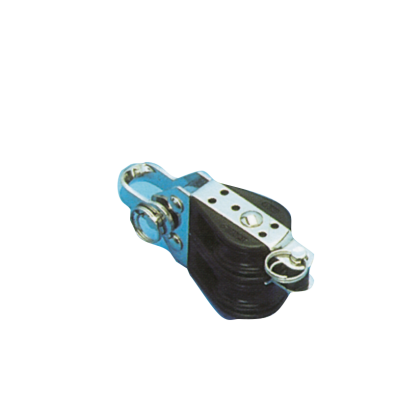Kunststoff Zweischeibenblock (Mit Unterb&uuml;gel), 8mm, Kugellager 28mm, Arbeitslast 150kg, Bruchlast 750kg - 116600 72dpi - 116600