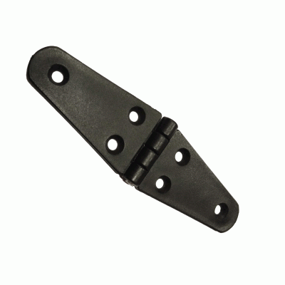 Nylonscharnier 145x40mm Schwarz - 124845 lr - 124845
