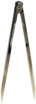 Aluminium Marinezirkel, L=180mm, Mit Etui - 139041 72dpi - 139041