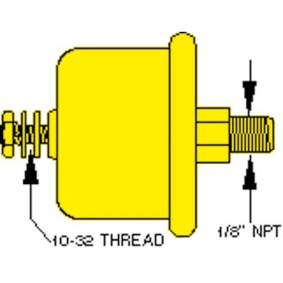 &Ouml;ldruckgeber Single Station 80psi (5,5 Bar), 1/8" Nptf (Sw: 240-33 Ohm) - 1500171 - 1500171E