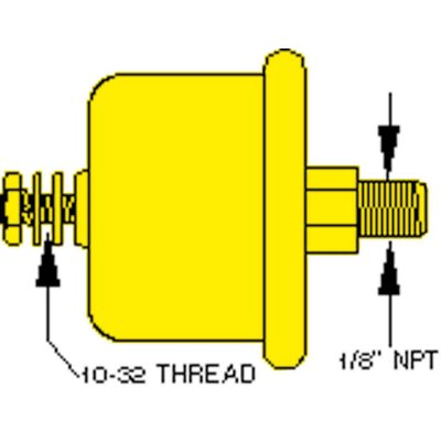&Ouml;ldruckgeber Single Station 100psi (6,9 Bar), 1/8" Nptf (Sw: 240-33 Ohm) - 1501671e 72dpi - 1501671E