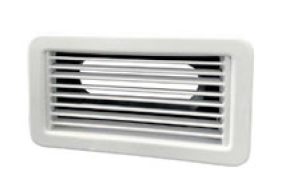 Luftauslassgitter (Kunststoff), 254x102mm, Mit Schlauchanschluss - 175977 72dpi - 175977
