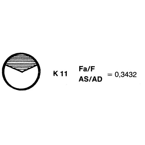 Radice 2-Blatt Bronzener Schiffspropeller Typ K11, 15"X11", Wellenbohrung &Oslash;25mm, Konus 1:10, Rechts - 2151125r 02 072dpi - 2151125R