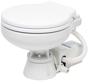 Space Saver Elektrische Toilette, 24v, Zufuhr &Oslash;19mm, Abfuhr &Oslash;25mm, Gewicht 9kg (Soft-Close) - 259019 72dpi - 259019