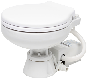 Space Saver Elektrische Toilette, 24v, Zufuhr &Oslash;19mm, Abfuhr &Oslash;25mm, Gewicht 9kg (Soft-Close) - 259019 72dpi - 259019