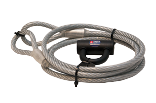 Plastifiziertes Anti-Diebstahl-Kabel Mit Schlo&szlig; - L=5m - 269065 1 - 269066