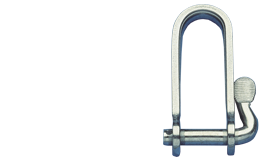 Niro Fallensch&auml;kel Mit Schnellverschlu&szlig; Mit &Ouml;se, &Oslash;5mm, B=14mm, H=40mm (Bruchlast 1050kg) - 272600 72dpi - 272600