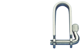 Niro Fallensch&auml;kel Mit Schnellverschlu&szlig; Mit &Ouml;se, &Oslash;5mm, B=14mm, H=40mm (Bruchlast 1050kg) - 272600 72dpi - 272600