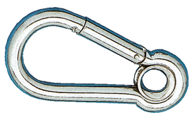 Niro Karabinerhaken Mit &Ouml;se, &Oslash;8mm, H=80mm (Bruchlast 800kg) - 291500 72dpi - 291500