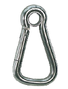 Niro Karabinerhaken Mit &Ouml;se & Extra Gro&szlig;er &Ouml;ffnung, &Oslash;12mm, L=125mm - 294800 72dpi - 294800