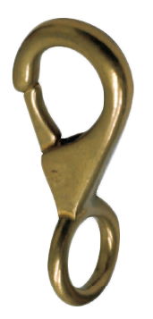 Messing Fockschotsch&auml;kel Mit Fester &Ouml;se, &Oslash;18mm, L=82mm - 297100 - 297100