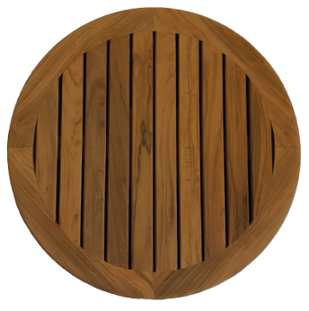 Tischplatte Massives Teakholz, Rund &Oslash;610x23mm - 369005 1 - 369005