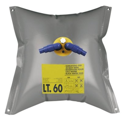 Flexible F&auml;kalientank Inkl. Nippel, 60l, 730x730mm, Gewicht 0,8kg, Quadratisch - 483190 - 483190