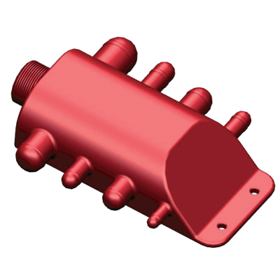 Abwassersammelpunkt Mit Schlauchanschl&uuml;ssen &Oslash;13mm Bis 38mm, Abflussanschluss 1-1/2" - 486300 72dpi - 486300