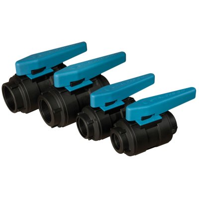 Kunststoff Kugelhahn, 1-1/4", Schwarz - 486603 72dpi - 486603
