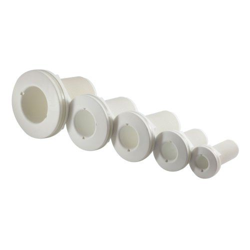 Kunststoff Borddurchlass, 1-1/4", Mit Au&szlig;engewinde, Wei&szlig; - 486613 72dpi - 486613