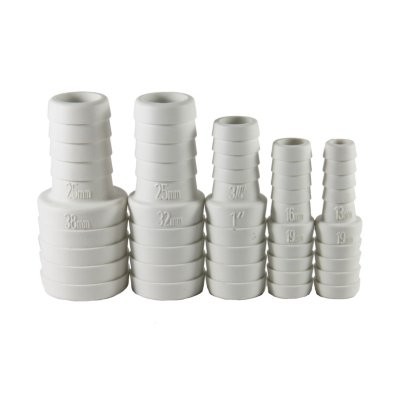 Kunststoff Schlauchreduzierst&uuml;ck, &Oslash;19x16mm, Wei&szlig; - 486641 72dpi - 486641