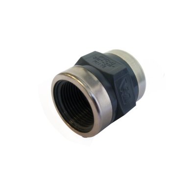 Kunststoff Muffe, Verst&auml;rkt Mit Niro Ring, 3/4"X3/4", 16bar - 486901 72dpi - 486901
