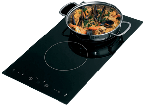 Flush Mount Elektrische Kochplatte Mit Touchscreen Control, 2-Brenner (1200w + 1800w), 230v, 505x285x60mm