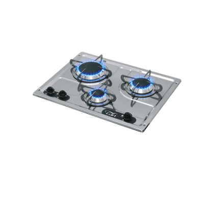 Gaskocher Niro, Brenner: 1x Klein/1x Mittel/1x Gro&szlig; - 487522 72dpi - 487522