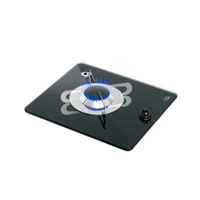 Gaskocher Mit Keramik Kochplatte, 325x290x80mm, Brenner: 1x Mittel - 487569 72dpi - 487569