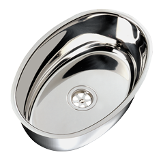 Niro Sp&uuml;lbecken, Oval, Au&szlig;enma&szlig; 385x265x130mm - 488006 72dpi - 488006