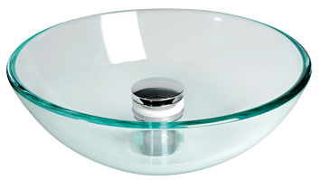 Sp&uuml;lbecken, Rund, Glas (Ohne Abflu&szlig;) &Oslash;280x100mm - 488041 72dpi - 488041