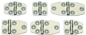 Niro Scharnier, 102x45mm, &Oslash;5mm - 491500 72dpi - 491500