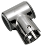 Niro T-Verbinder, Offen 90&deg;, &Oslash;22,25mm Mit Kunststoff-Einsatz - 495005 72dpi - 495005
