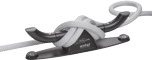 Antal Roller Cleat Modell Rc350/Si Large, Silber Eloxiert - 54rc290b 3 5 - 54RC350/SI