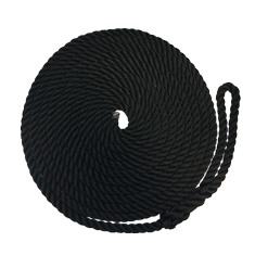 Festmacher Aus Geschlagenem Polypropylen Mit Splei&szlig;, &Oslash;8mm, L=4500mm, Schwarz - 60080451 - 60080451