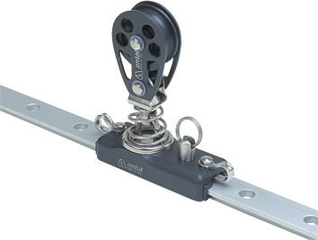 Antal Aluminium Genuaschlitten 26x4, Mit Montiertem Block &Oslash;45mm, Mit Niro Feder, Arbeitslast 450kg - 621452 72dpi - 621452