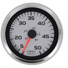 Argent Pro Gauge 3" Speedo Kit 0-50mph (Incl. Pitot & Hose) - 65557ssfke - 65557SSFKE