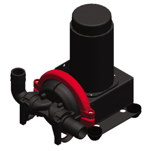 Johnson Pump Viking Power 16, Bilge-, Schmutzwasserpumpe, 24v/1,2a, 19l/Min, Anschluss 1" & 3/4" Schlauch, 1/2" Bsp - 66101335004 03 72dpi - 66101335004