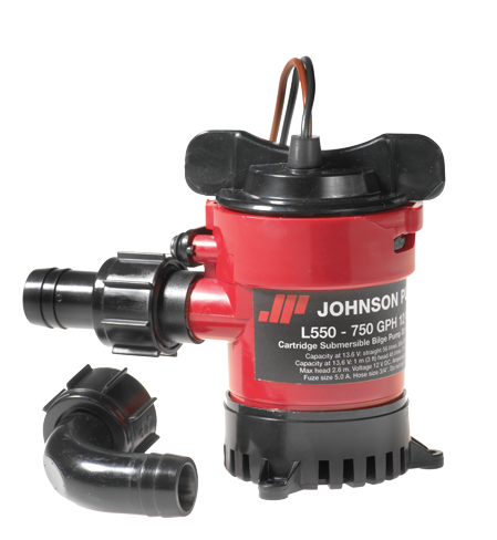 Johnson Pump L-Serie Bilgepumpe (Cartridge Typ) L650, 24v/1,6a, 61l/Min, F&ouml;derh&ouml;he Max. 3,5m - 663216500124 72dpi - 663216500124