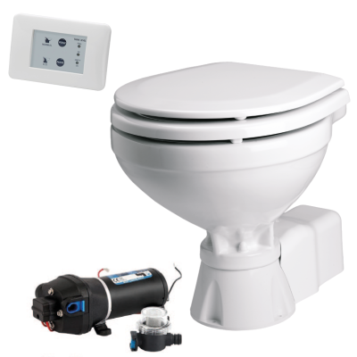 Johnson Pump Aquat Silent-Electric Toilette, 12v/13a, Kompakte Sch&uuml;ssel - 66804723101 1 - 66804723101