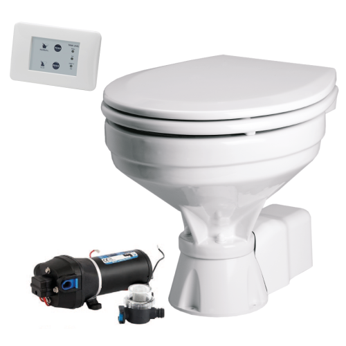 Johnson Pump Aquat Silent-Electric Toilette, 24v/7a, Komfortable Sch&uuml;ssel - 66804723202 1 - 66804723202