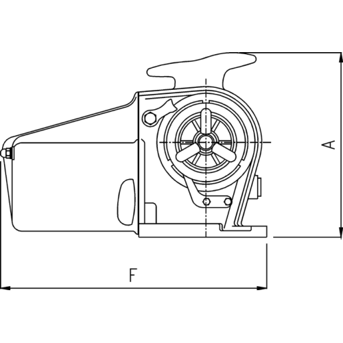 Lofrans Windlasses Ankerwinde Horizontal, Modell 'Tigres', 12mm, Iso/Din766, 24v, 1500w, Mit Spillkopf - 71042 01 72dpi - 71042