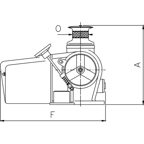Lofrans Windlasses Ankerwinde Horizontal, Modell 'Titan B', 24v, 2300w, 2x Kettennu&szlig; 12-13 Din & 1x Spillkopf - 71232 01 72dpi - 71232