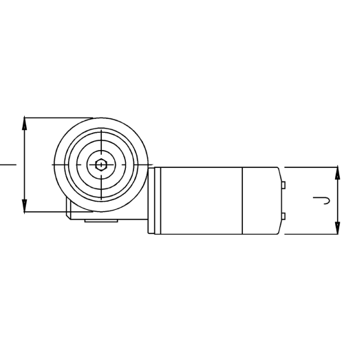 Capstan Vertikal, Modell 'T1000', 12v, 1500w - 71715 02 72dpi - 71730