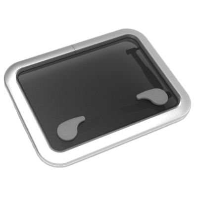Go&iuml;ot Aluminium Luken Modell 'Opal 30', Satin, Abm. 511x381mm, Lochma&szlig; 457x327mm, Rahmen 15mm - 73106734 - 73106734