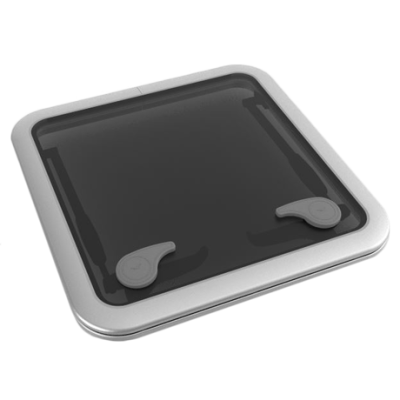 Go&iuml;ot Aluminium Luken Modell 'Opal 44', Satin, Abm. 496x496mm, Lochma&szlig; 442x442mm, Rahmen 15mm - 73106736 - 73106736