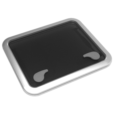 Go&iuml;ot Aluminium Luken Modell 'Opal 54', Satin, Abm. 561x446mm, Lochma&szlig; 507x392mm, Rahmen 15mm - 73106737 - 73106737