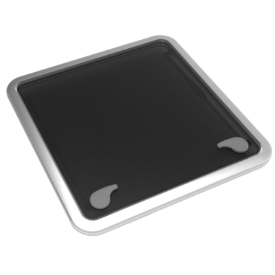 Go&iuml;ot Aluminium Luken Modell 'Opal 60', Satin, Abm. 561x561mm, Lochma&szlig; 507x507mm, Rahmen 15mm - 73106738 - 73106738