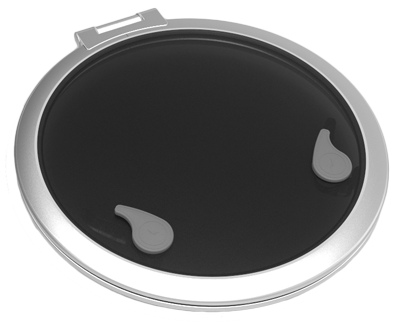 Go&iuml;ot Aluminium Luken Modell 'Opal 22', Satin, Abm. &Oslash;572mm, Lochma&szlig; &Oslash;518mm, Rahmen 15mm - 73115506 - 73115506