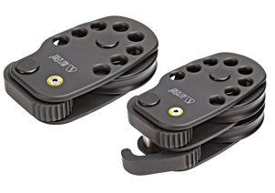 Antal Aluminium Doppelt Deckblock Mit Feder Stopper, &Oslash;80mm, Scheibe F&uuml;r &Oslash;6-14mm Leine, Arbeitslast 1000kg, Links - 852080 2 - 852080/L