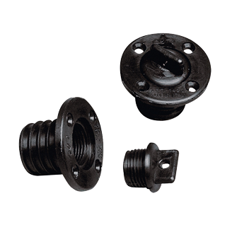 Kunststoff Lenzstopfen, &Oslash;25mm, Schwarz - 9001420 - 9001420