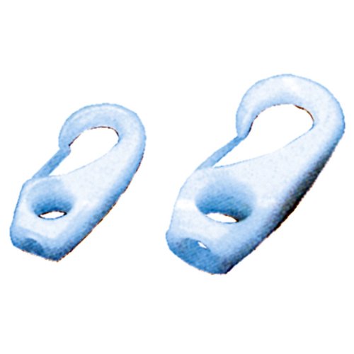 Kunststoff Schnapphaken, 4mm, Wei&szlig; - 9004801 - 9004801
